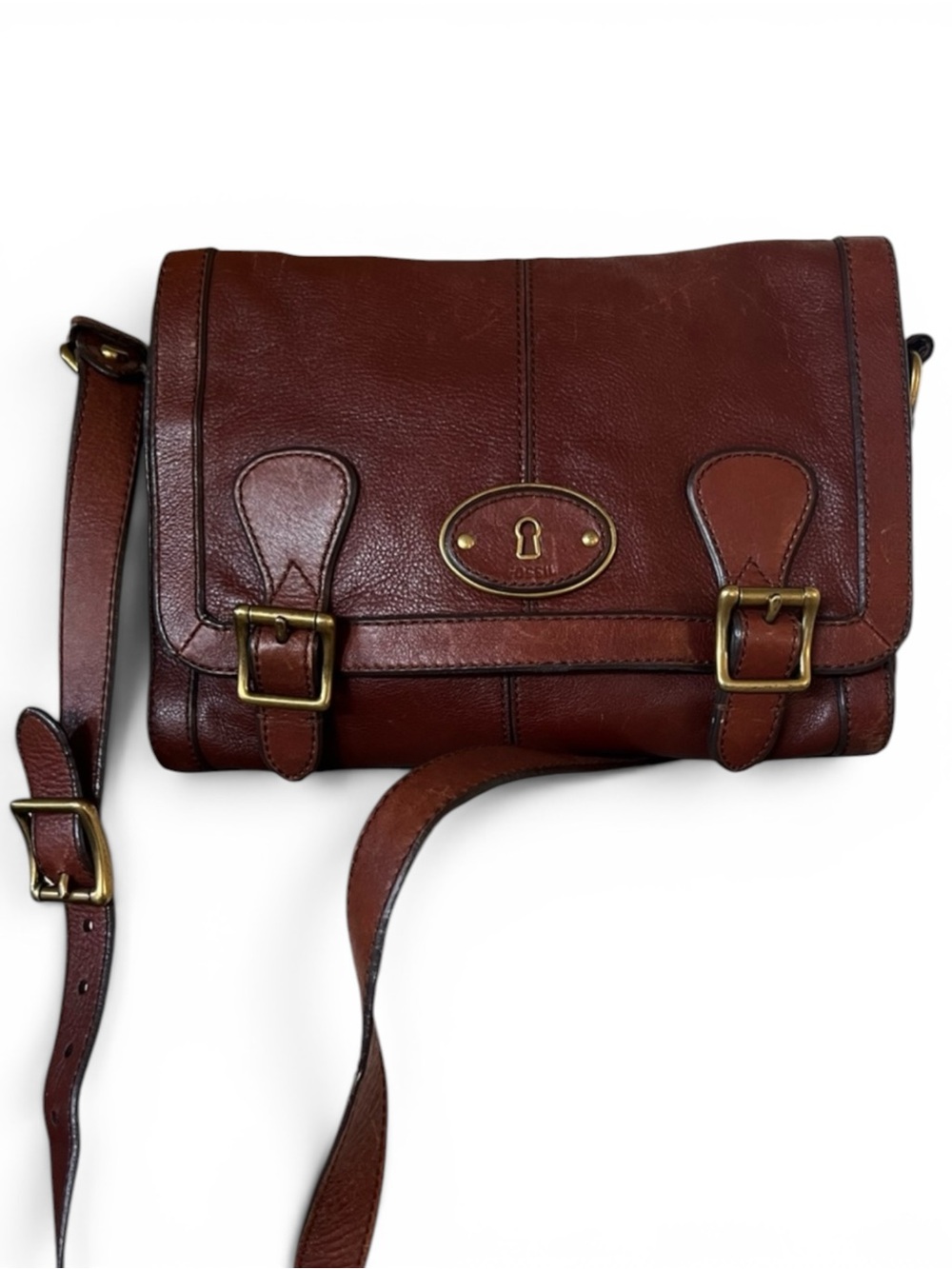 Fossil Silhouettes Reissue Vintage Crossbody Messenger Satchel Shoulder Bag